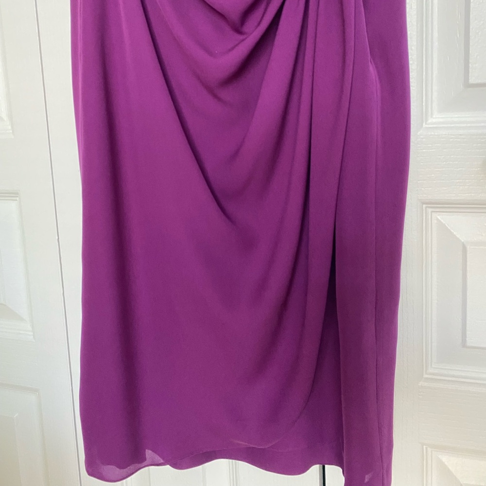 EUC Moschino Cheap And Chic dress Purple, Silk sz8 - Picture 9 of 15